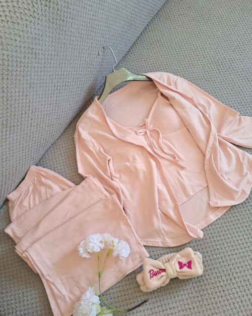 Ensemble Pyjamas 3 pièces - Douceur et Style – Image 4