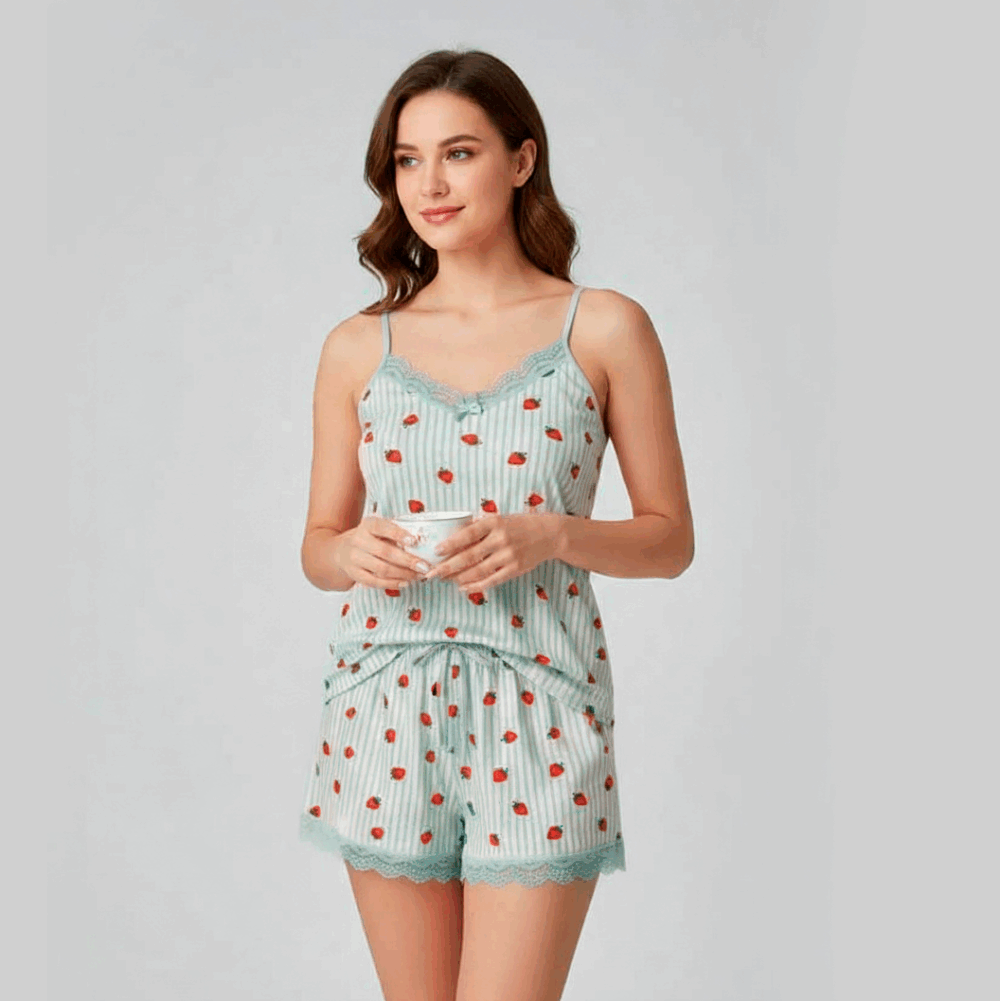 Ensemble Pyjama Fraise & Rayures