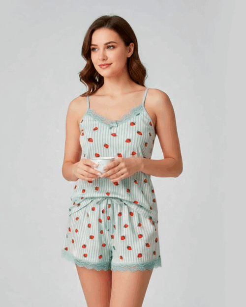 Ensemble Pyjama Fraise & Rayures