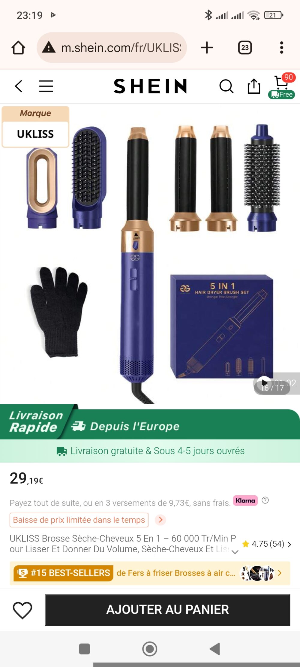 Commande Shein - 9e4324