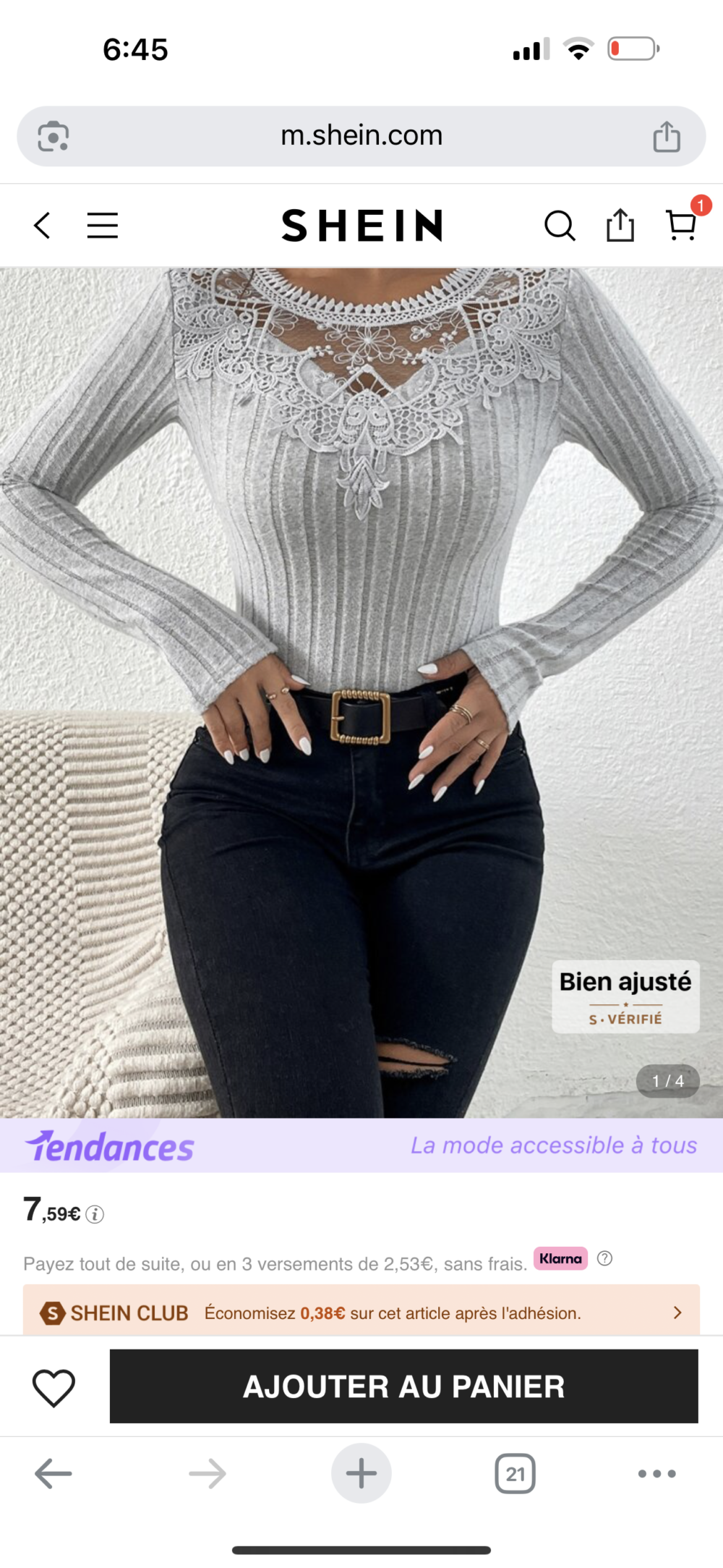 Commande Shein - 21c3f2