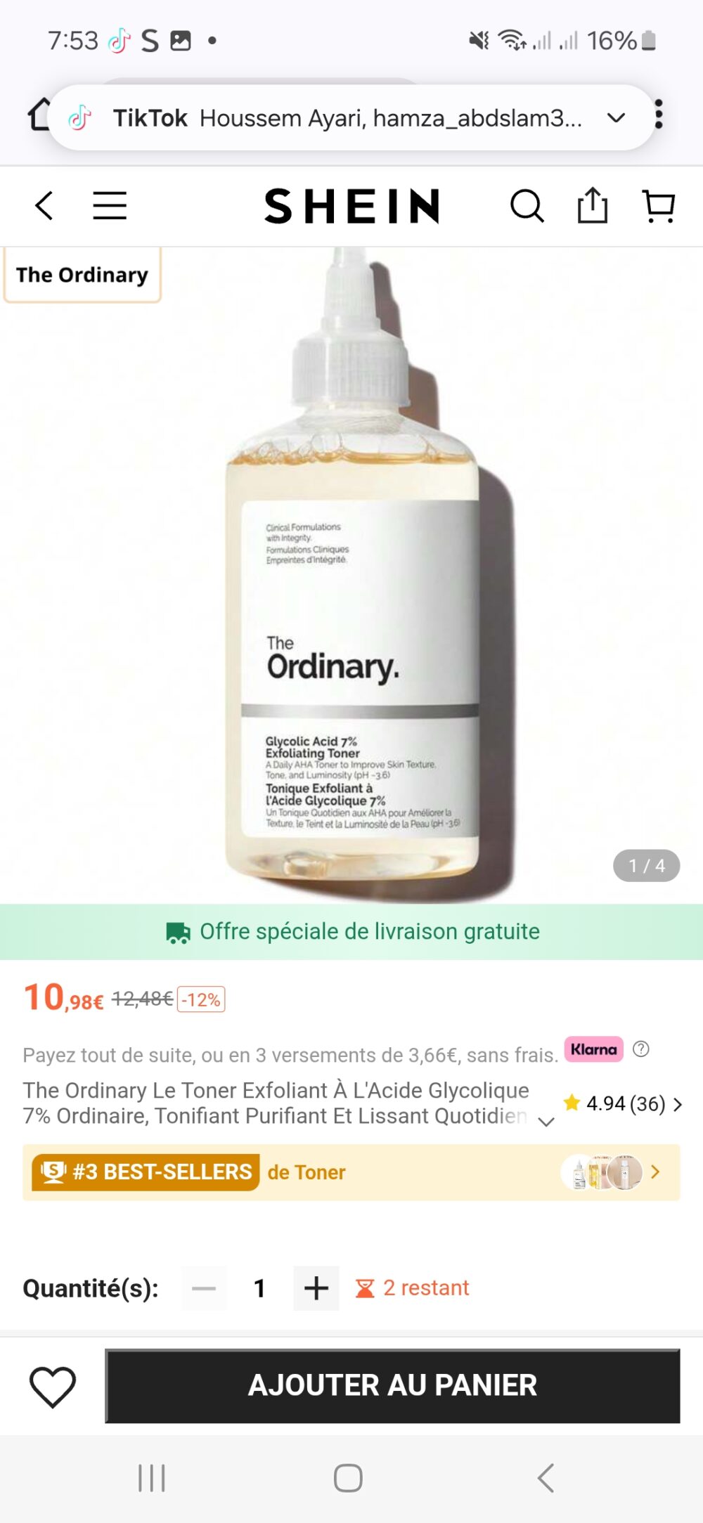 Commande Shein - 56122e